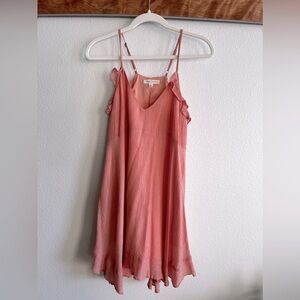 Casual Peach Pink Casual Summer Dress